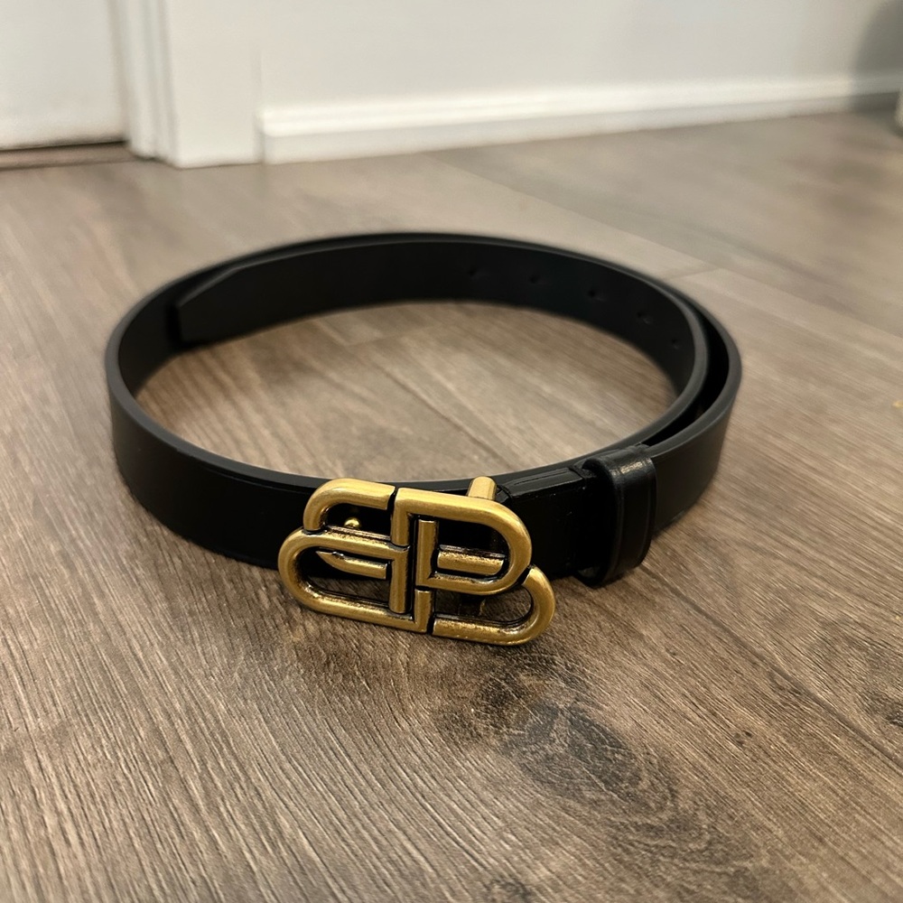 Balenciaga Black Belt size 80 cm